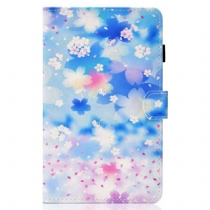 Etui Folio do Samsung Galaxy Tab S8 / Tab S7 Akwarela Kwiaty