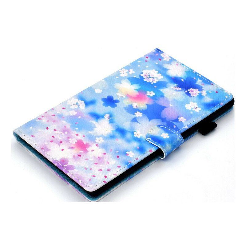 Etui Folio do Samsung Galaxy Tab S8 / Tab S7 Akwarela Kwiaty