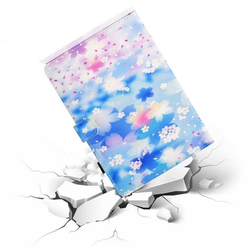 Etui Folio do Samsung Galaxy Tab S8 / Tab S7 Akwarela Kwiaty