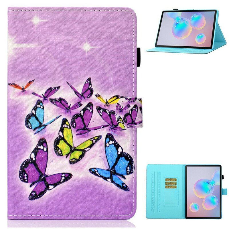 Etui Folio do Samsung Galaxy Tab S8 / Tab S7 Malowane Motyle