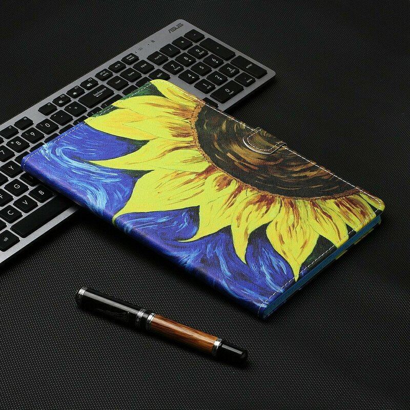 Etui Folio do Samsung Galaxy Tab S8 / Tab S7 Malujący Słonecznik