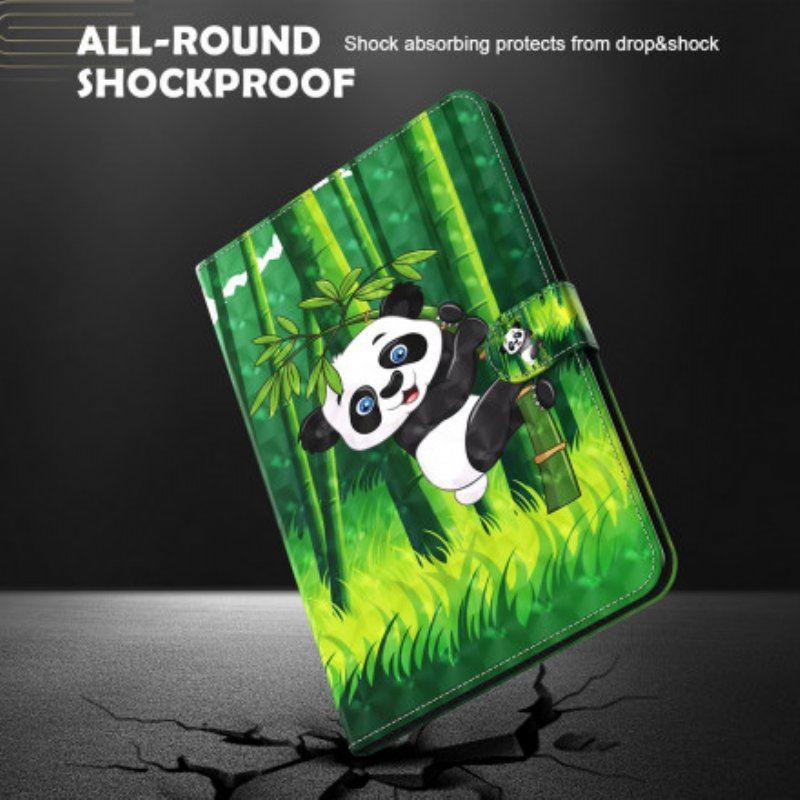 Etui Folio do Samsung Galaxy Tab S8 / Tab S7 Panda Ze Sztucznej Skóry