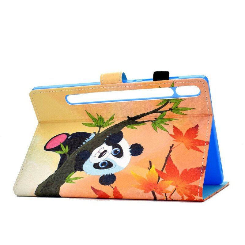 Etui Folio do Samsung Galaxy Tab S8 / Tab S7 Śliczna Panda