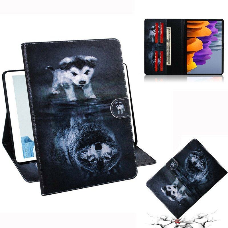 Etui Folio do Samsung Galaxy Tab S8 / Tab S7 Szczenięcy Sen