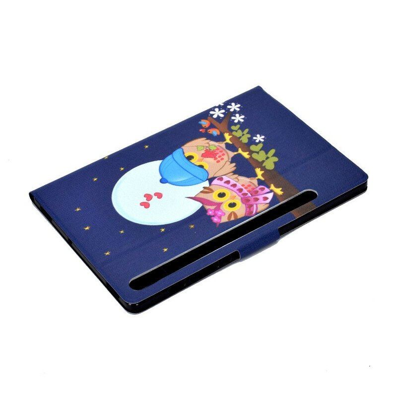 Etui Folio do Samsung Galaxy Tab S8 / Tab S7 Zabawne Sowy