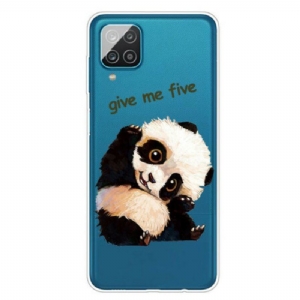 Etui do Samsung Galaxy M12 / A12 Bezszwowa Panda Daje Mi Pięć