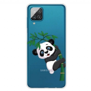 Etui do Samsung Galaxy M12 / A12 Bezszwowa Panda Na Bambusie