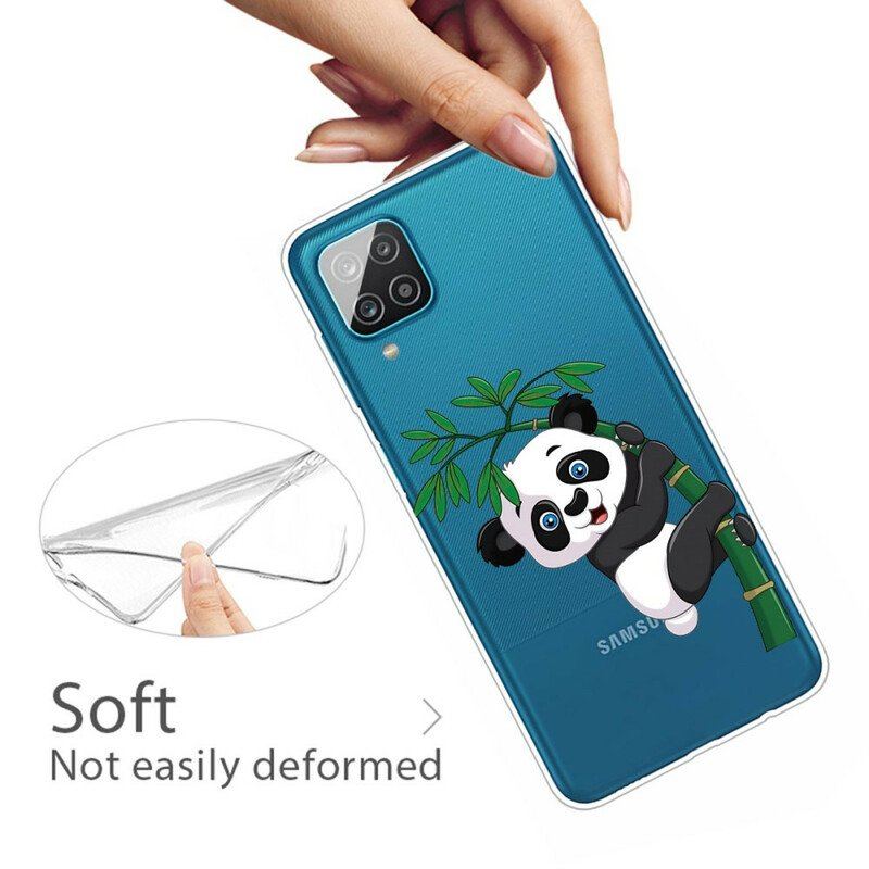 Etui do Samsung Galaxy M12 / A12 Bezszwowa Panda Na Bambusie