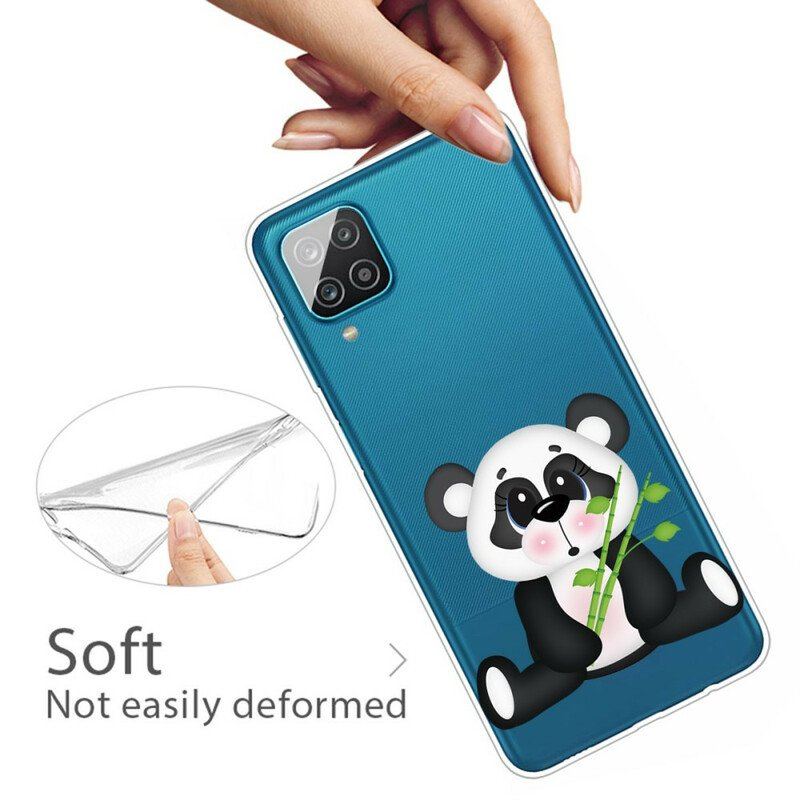 Etui do Samsung Galaxy M12 / A12 Bezszwowa Smutna Panda