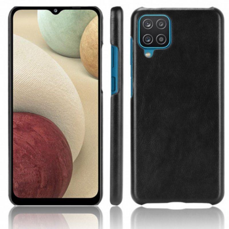 Etui do Samsung Galaxy M12 / A12 Efekt Skóry Liczi