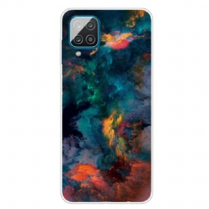 Etui do Samsung Galaxy M12 / A12 Kolorowe Chmury