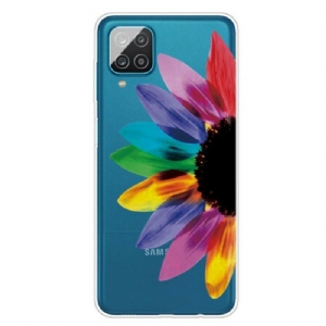 Etui do Samsung Galaxy M12 / A12 Kolorowy Kwiat