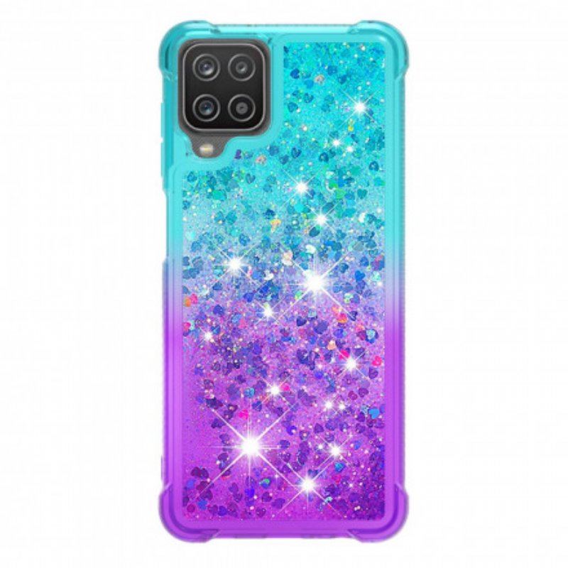 Etui do Samsung Galaxy M12 / A12 Kolory Cekinów