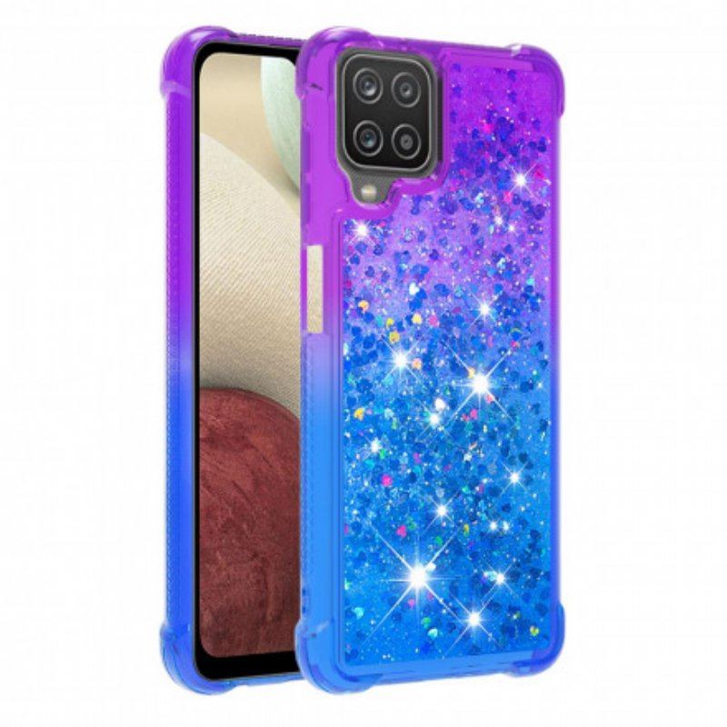 Etui do Samsung Galaxy M12 / A12 Kolory Cekinów