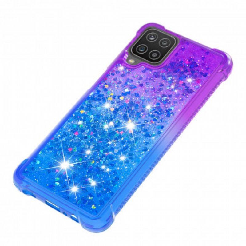 Etui do Samsung Galaxy M12 / A12 Kolory Cekinów