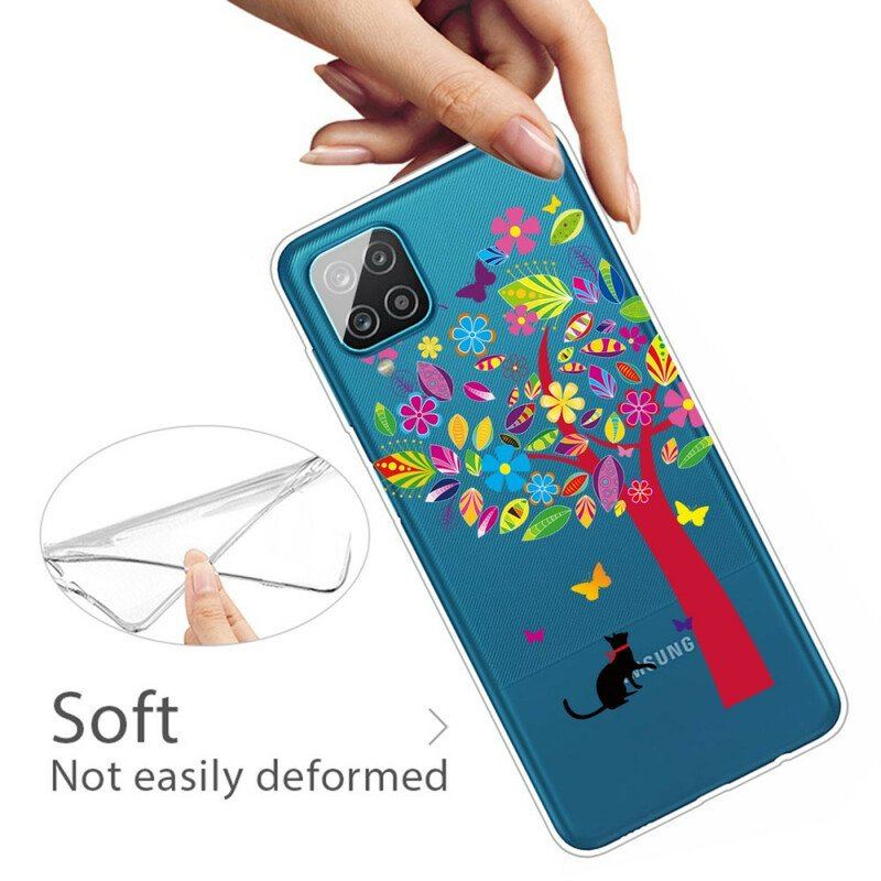 Etui do Samsung Galaxy M12 / A12 Kot Pod Drzewem