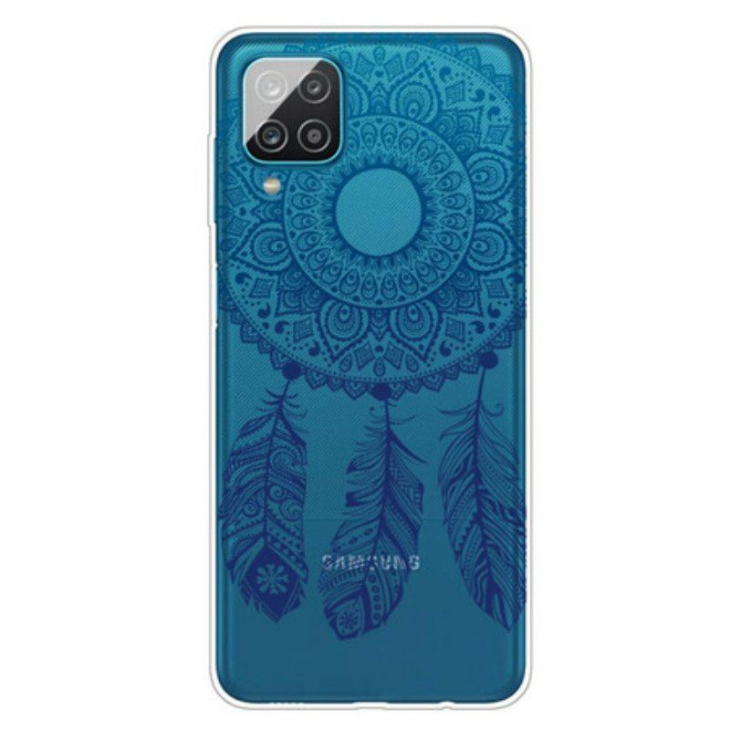 Etui do Samsung Galaxy M12 / A12 Mandala Z Pojedynczym Kwiatem