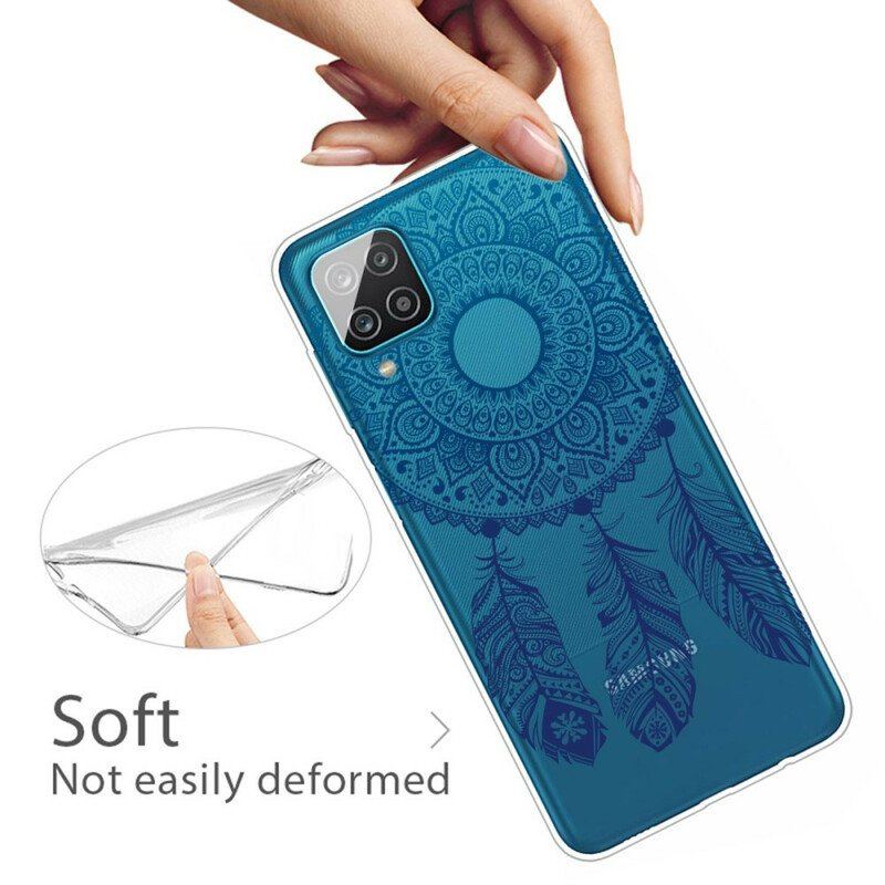 Etui do Samsung Galaxy M12 / A12 Mandala Z Pojedynczym Kwiatem