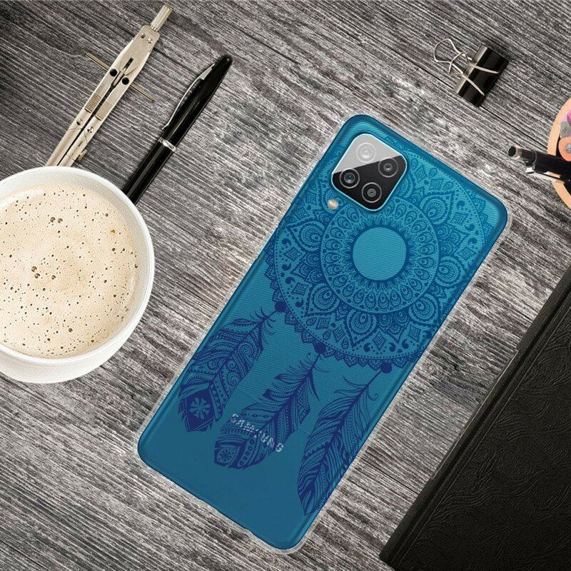 Etui do Samsung Galaxy M12 / A12 Mandala Z Pojedynczym Kwiatem