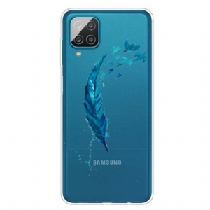 Etui do Samsung Galaxy M12 / A12 Piękne Piórko