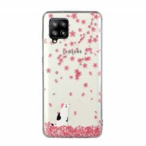 Etui do Samsung Galaxy M12 / A12 Płatki I Kot