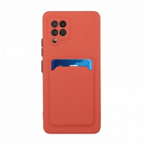 Etui do Samsung Galaxy M12 / A12 Silikonowy Uchwyt Na Kartę