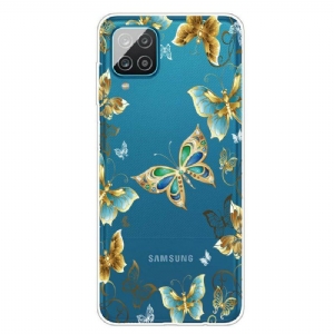 Etui do Samsung Galaxy M12 / A12 Zaprojektuj Motyle