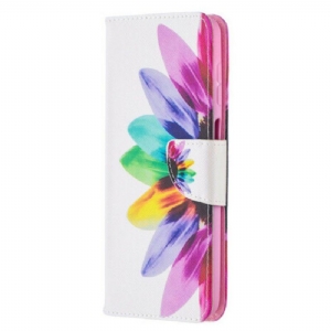 Etui Folio do Samsung Galaxy M12 / A12 Akwarela Kwiat