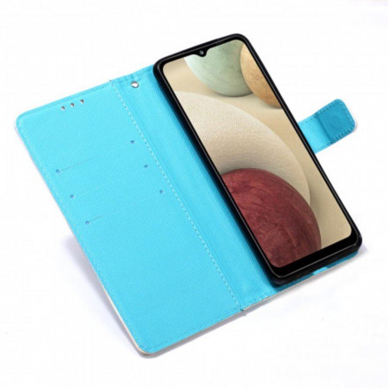 Etui Folio do Samsung Galaxy M12 / A12 Czerwony Łapacz Snów