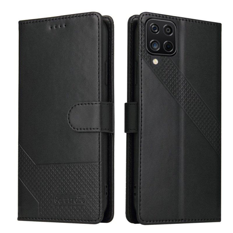 Etui Folio do Samsung Galaxy M12 / A12 Efekt Skóry Gq.utrobe