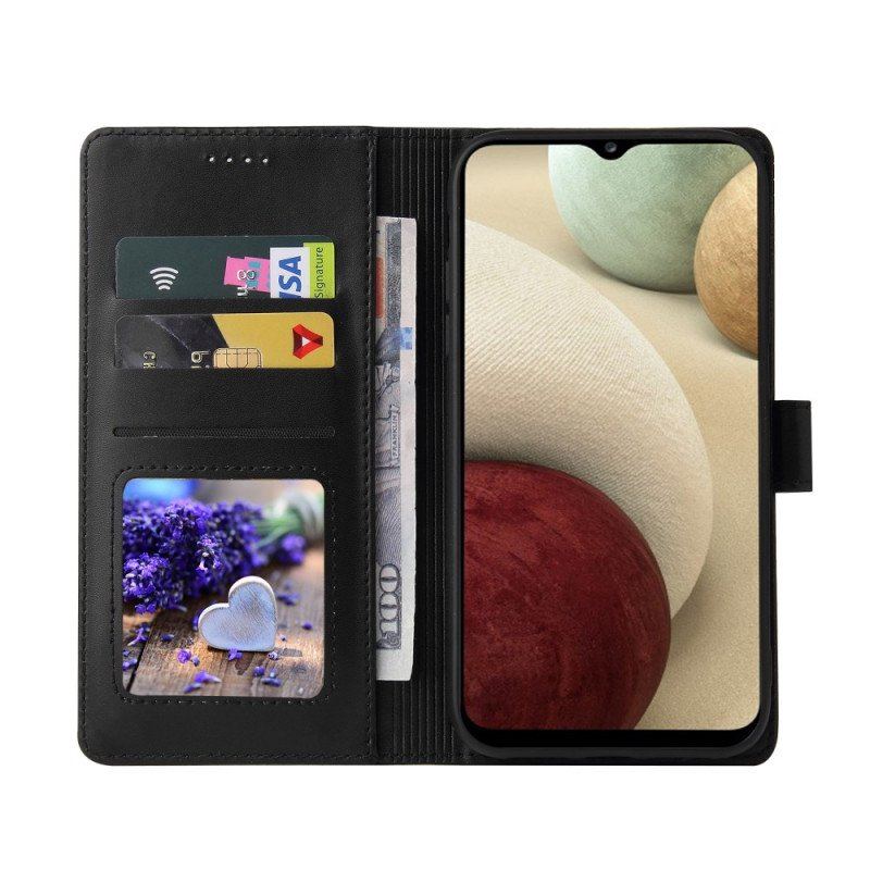 Etui Folio do Samsung Galaxy M12 / A12 Efekt Skóry Gq.utrobe