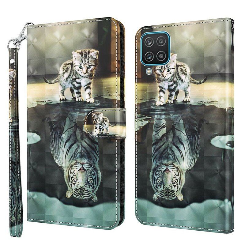 Etui Folio do Samsung Galaxy M12 / A12 Ernest Tygrys