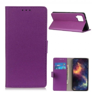 Etui Folio do Samsung Galaxy M12 / A12 Klasyczny Efekt Skóry