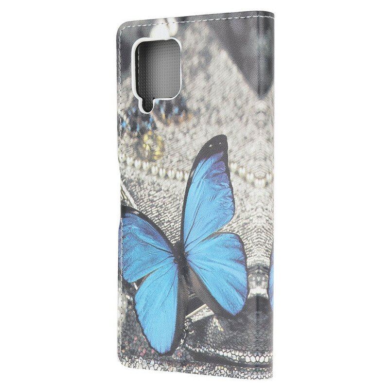 Etui Folio do Samsung Galaxy M12 / A12 Królewski Motyl