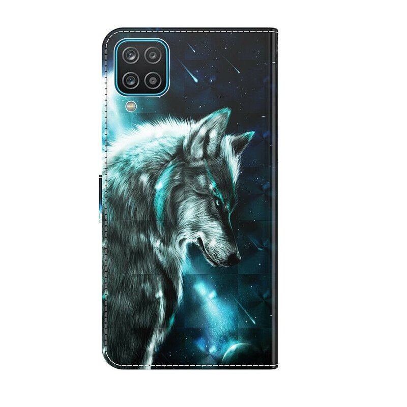 Etui Folio do Samsung Galaxy M12 / A12 Majestatyczny Wilk