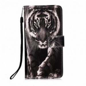 Etui Folio do Samsung Galaxy M12 / A12 Nocny Tygrys