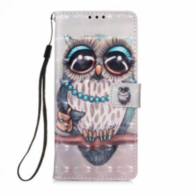 Etui Folio do Samsung Galaxy M12 / A12 Pani Sowa