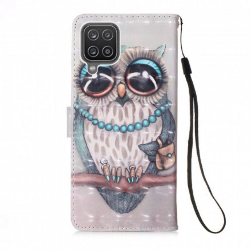 Etui Folio do Samsung Galaxy M12 / A12 Pani Sowa