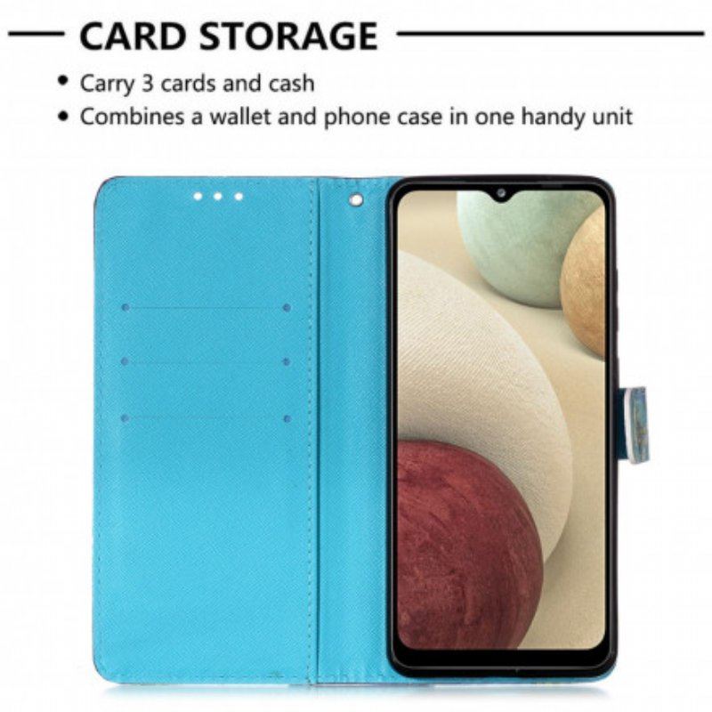 Etui Folio do Samsung Galaxy M12 / A12 Pani Sowa