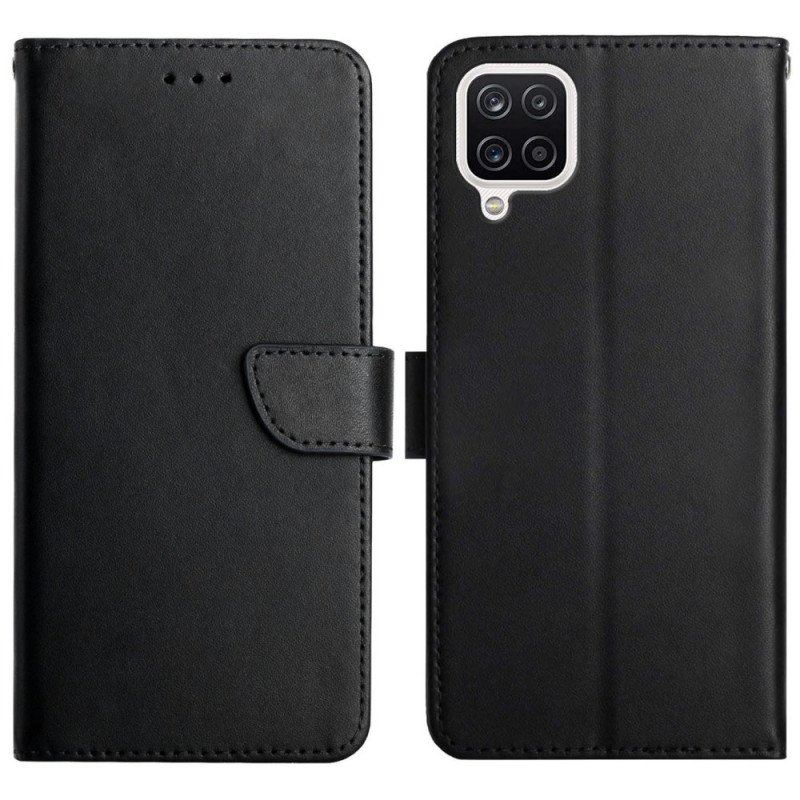 Etui Folio do Samsung Galaxy M12 / A12 Prawdziwa Skóra Nappa