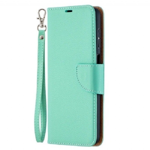 Etui Folio do Samsung Galaxy M12 / A12 Skórzany Futerał Liczi Rabat Ukośne