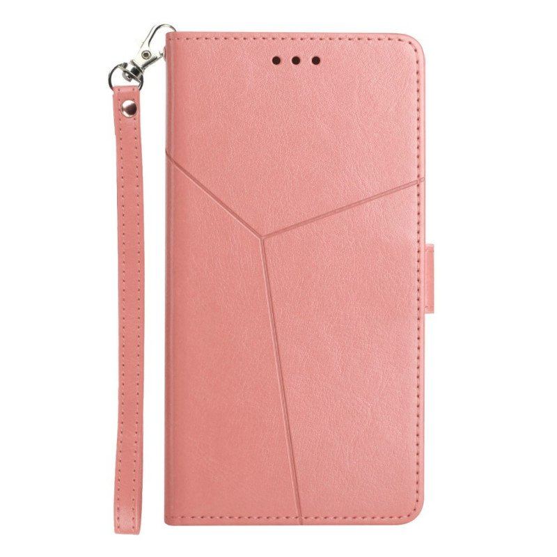 Etui Folio do Samsung Galaxy M12 / A12 Stylowa Skórzana Konstrukcja Geo Y