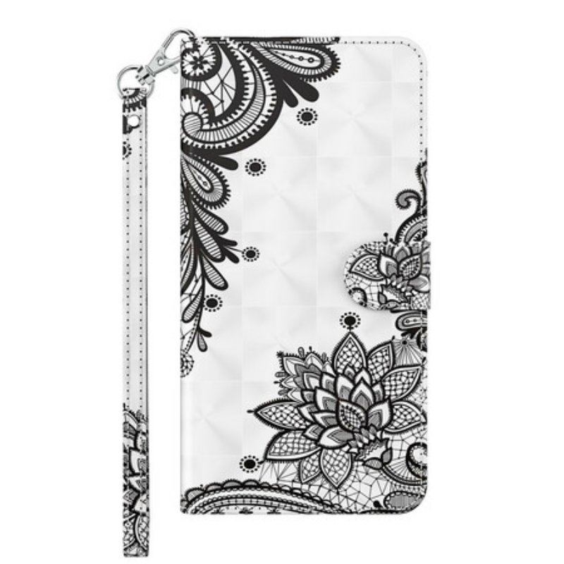 Etui Folio do Samsung Galaxy M12 / A12 Szykowna Koronka