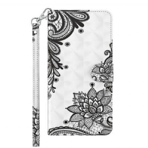 Etui Folio do Samsung Galaxy M12 / A12 Szykowna Koronka