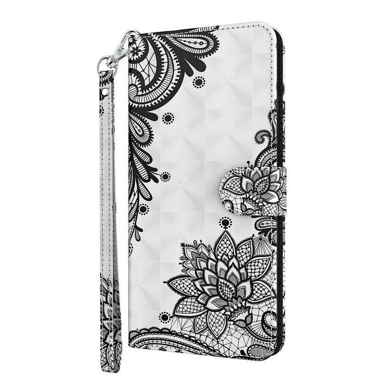 Etui Folio do Samsung Galaxy M12 / A12 Szykowna Koronka