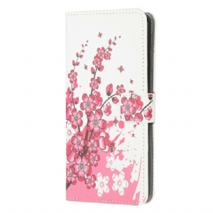 Etui Folio do Samsung Galaxy M12 / A12 Tropikalne Kwiaty