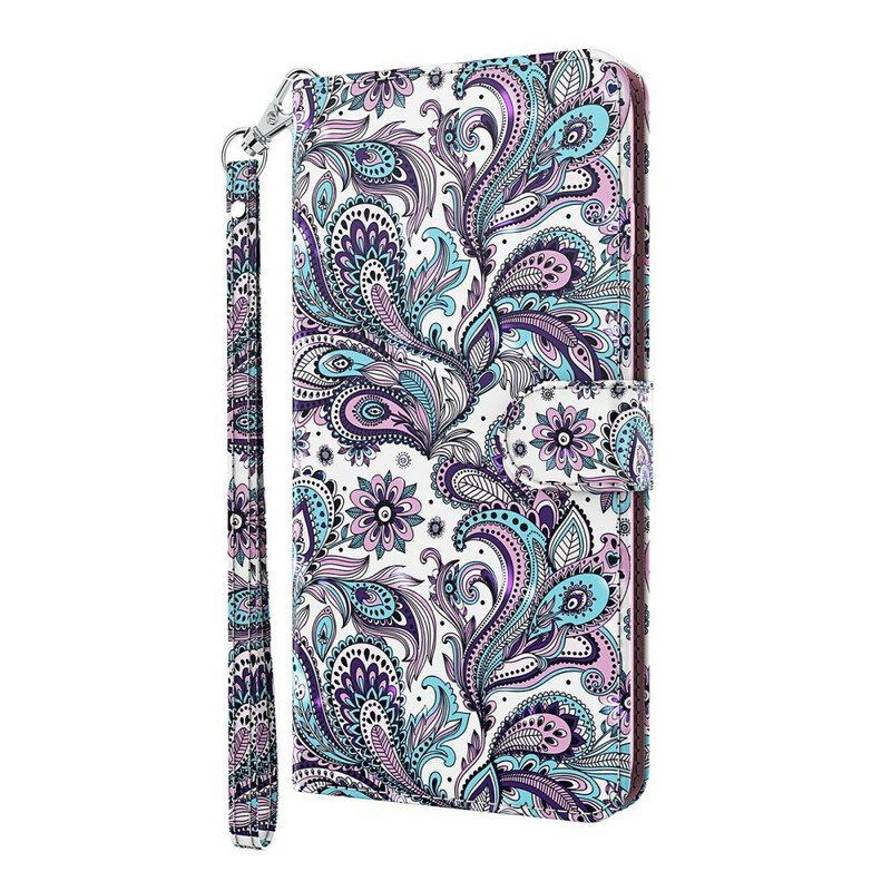 Etui Folio do Samsung Galaxy M12 / A12 Wzory Kwiatów