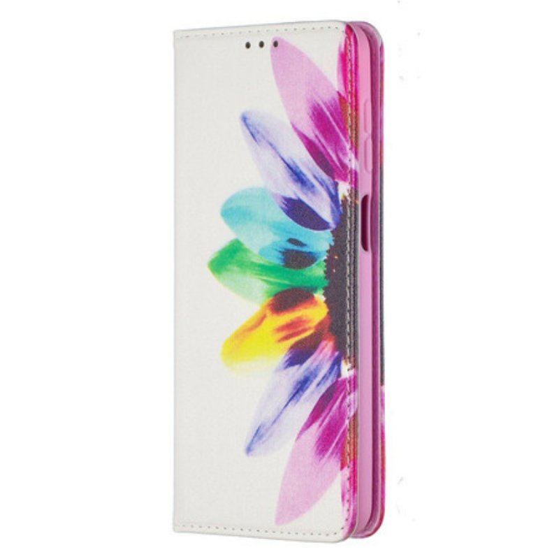 Etui Na Telefon do Samsung Galaxy M12 / A12 Etui Folio Akwarela Kwiat