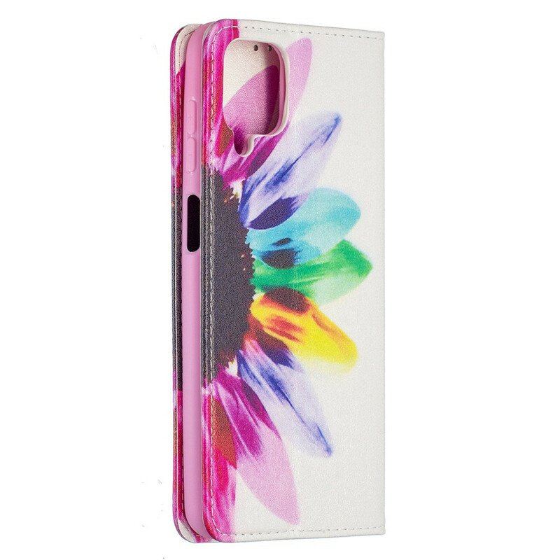 Etui Na Telefon do Samsung Galaxy M12 / A12 Etui Folio Akwarela Kwiat