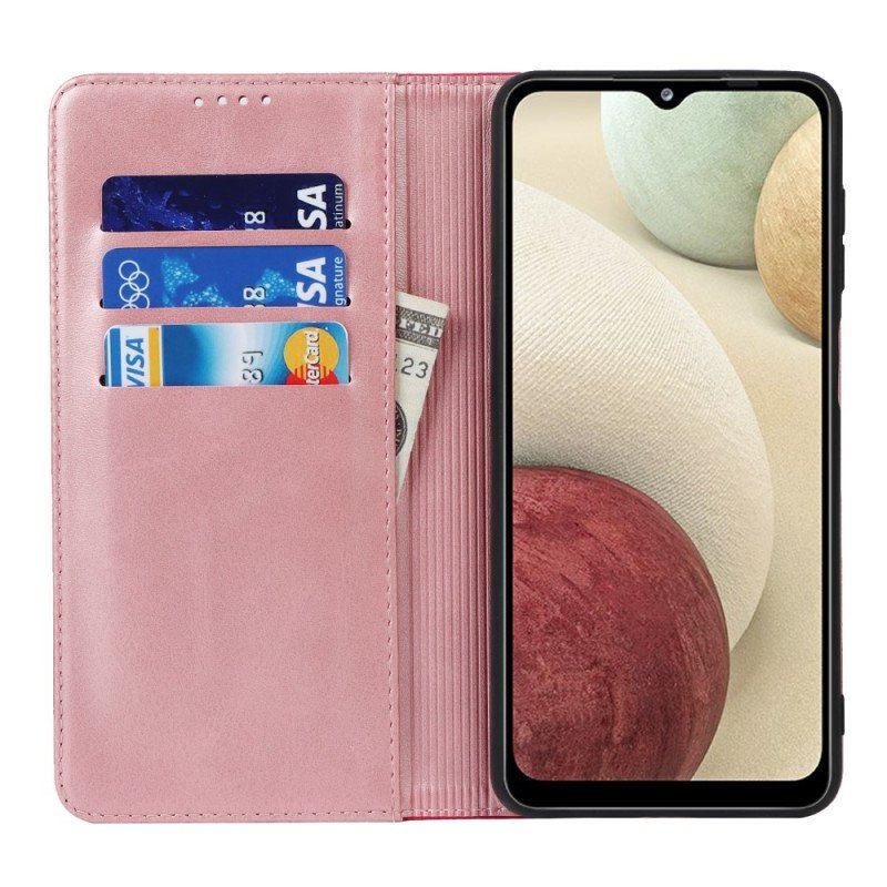 Etui Na Telefon do Samsung Galaxy M12 / A12 Etui Folio Dwukolorowy Skórzany Styl